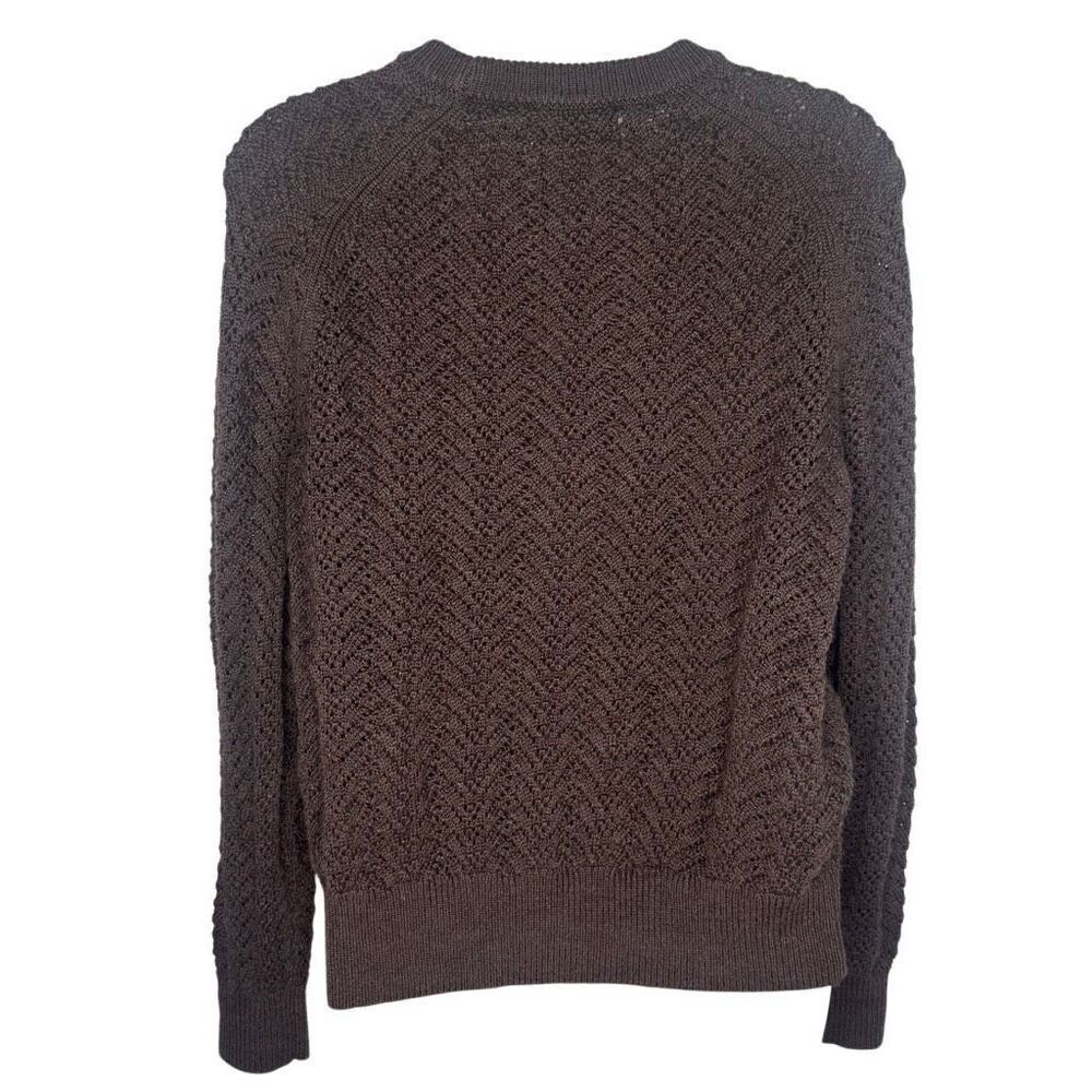 Aritzia Wilfred Arbor Merino Wool Sweater Womens Small Rich Mocha Brown - Picture 2 of 12